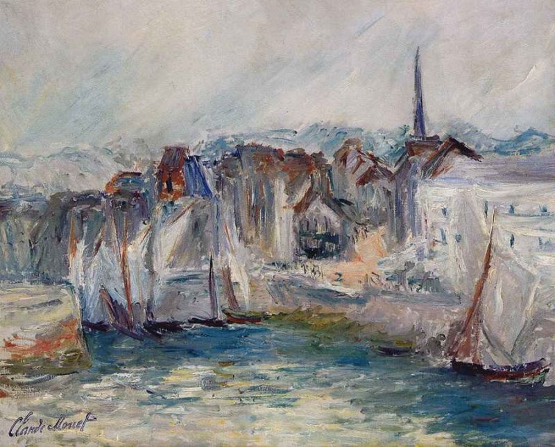 1917 - bateaux dans le port de honfleur.jpg